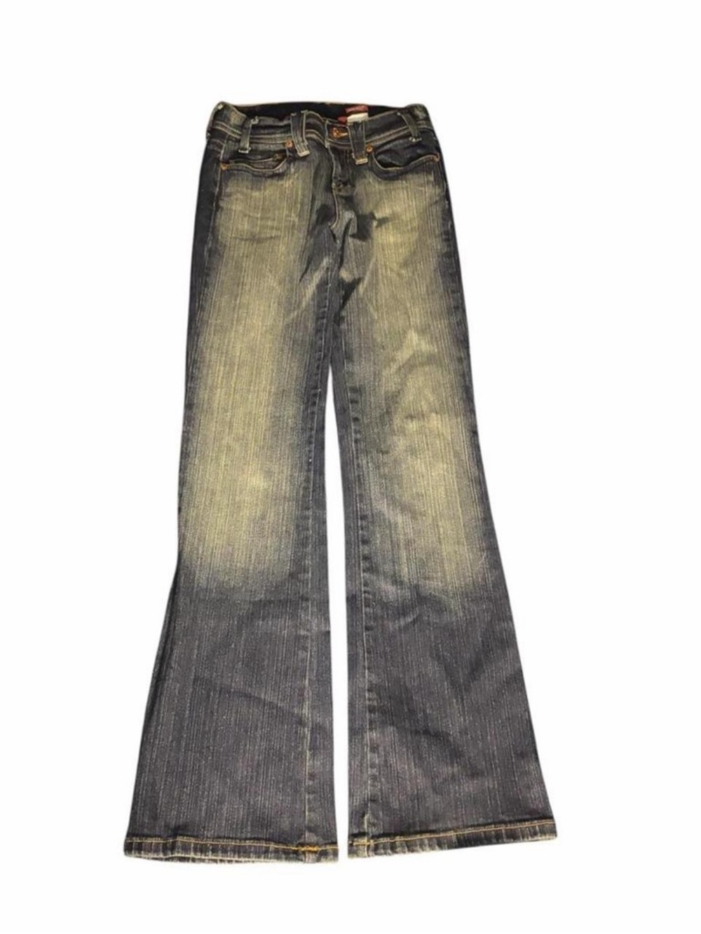 Vintage Bongo Low-Rise Dark Wash Flare Jeans